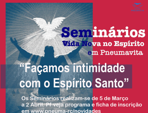 SEMINÁRIOS VIDA NOVA NO ESPÍRITO – “Façamos intimidade com o Espírito Santo”